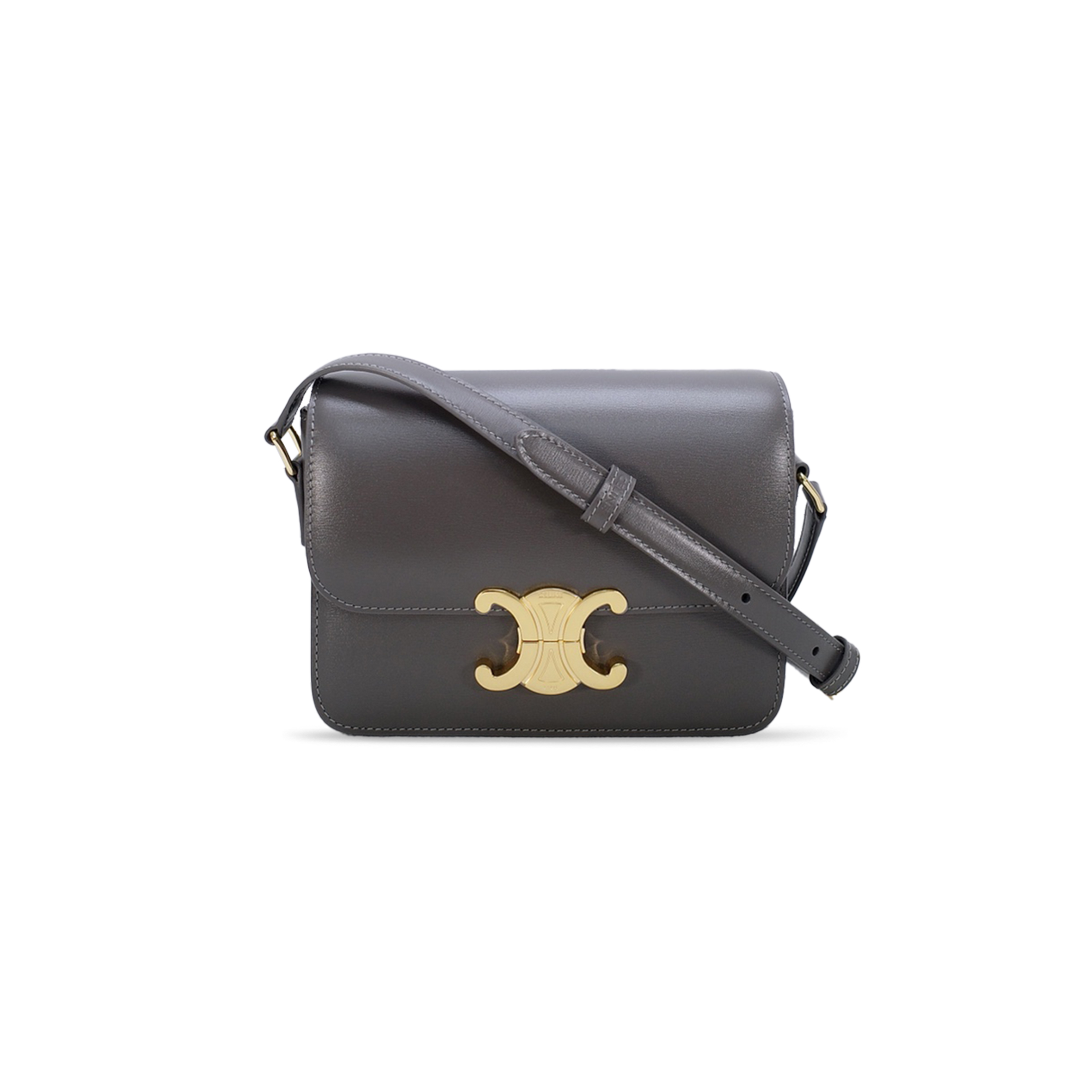 CELINE SMALL TEEN TRIOMPHE BAG IN NATURAL CALFSKIN 188423BF4.28LU (18.5*14*6cm)